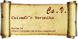 Csizmár Veronika névjegykártya