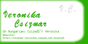 veronika csizmar business card